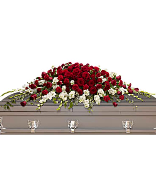 Teleflora's Garden of Grandeur Casket Spray