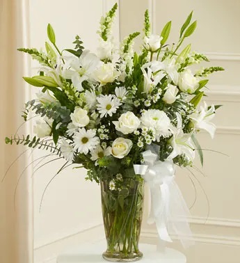 Grace & Goodwill Vase Arrangement - White