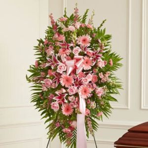 Profound Sympathies Standing Spray - Pink