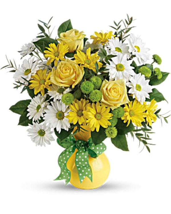 Teleflora's Daisies And Dots