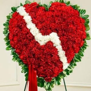 Red & White Standing Healing Heart