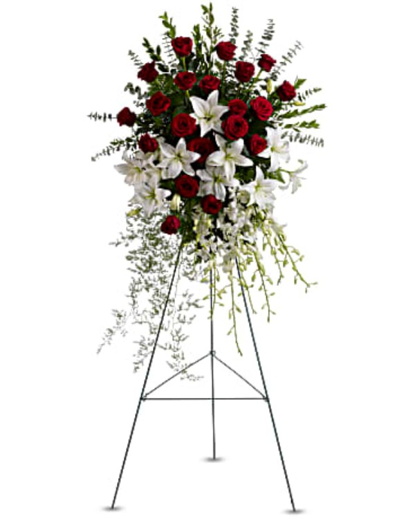 Teleflora's Lily & Rose Tribute Spray