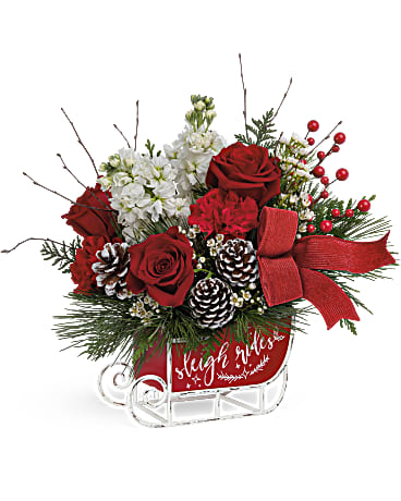 Teleflora's Christmas Day Sleigh Bouquet