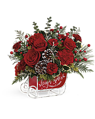 Teleflora's Vintage Sleigh Ride Bouquet