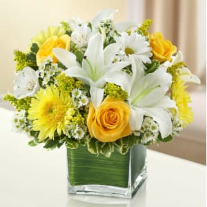 Healing Hope Bouquet - Yellow & White